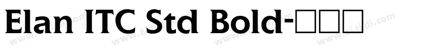 Elan ITC Std Bold字体转换